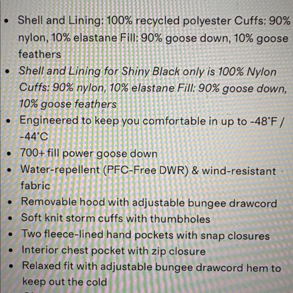 Quince XL Shiny Black Puffer Jacket - Picture 8 of 8